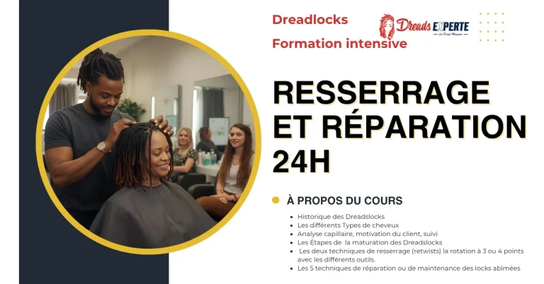 5- Spécialisation | Dreadlocks | Resserrage et réparation en 24 H